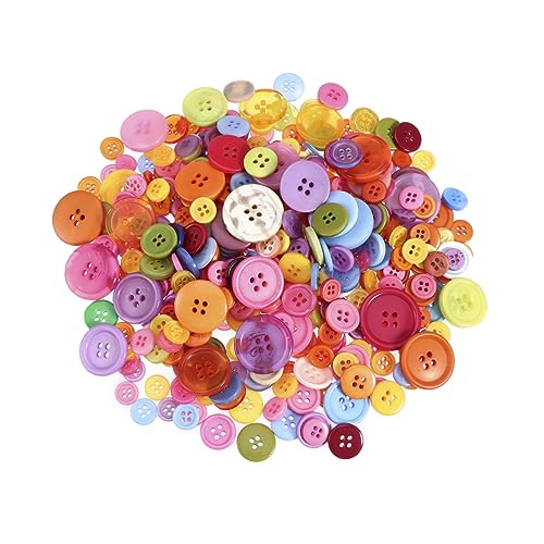 TEHAUX 600 Stück Harzknöpfe Mischset Löchern für DIY Nähprojekte Scrapbooking und Bastelarbeiten Größenvielfalt TEHAUX 600 Stück Harzknöpfe Mischset Löchern für DIY Nähprojekte Scrapbooking und Bastelarbeiten Größenvielfalt von TEHAUX