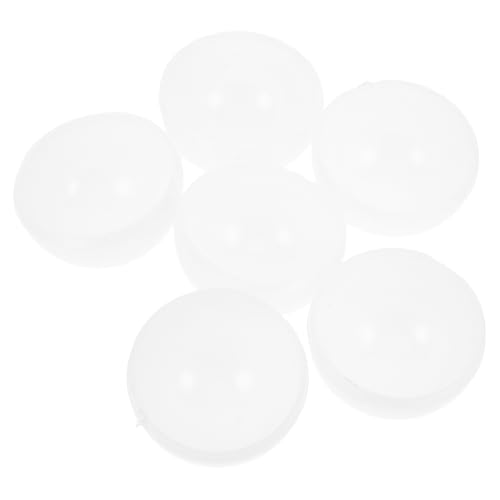 TEHAUX 6Stücke Deckenleuchte Diffusor PC Material Halb Runde Abdeckung für LED Lampen Einfache Installation für Kronleuchter und Deckenleuchten Langlebig von TEHAUX