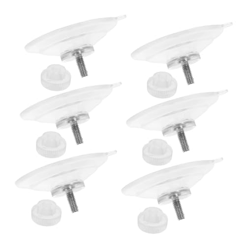 TEHAUX 6Stücke Transparente PVC Saugnapf Haken Mit Hutmutter Wiederverwendbar Selbstklebend Für Fliesen Vielseitig Einsetzbar Im Zuhause Und Auto von TEHAUX