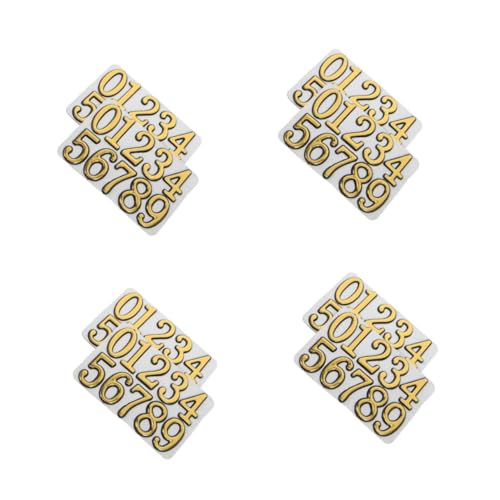 TEHAUX 8 Sätze Selbstklebende Hausnummer Aufkleber Gold Wetterfest Für Briefkasten Tür Außenbereich DIY Nummernsticker Einfach Anzubringen TEHAUX 8 Sätze Selbstklebende Hausnummer Aufkleber Gold Wetterfest Für Briefkasten Tür Außenbereich DIY Nummernsticker Einfach Anzubringen von TEHAUX
