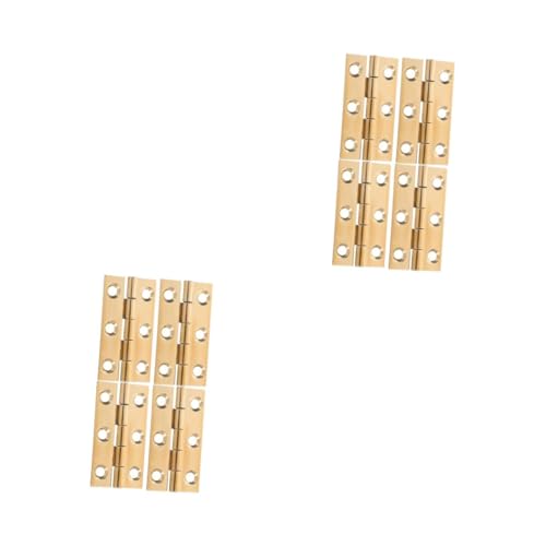 TEHAUX 8 Stck. Teiliges Kupfer Möbelscharnier Kleine Flache Türscharniere für Schranktüren Robuste Langlebige Möbelbeschläge mit Glatter Oberfläche für Schwere Türen TEHAUX 8 Stck. Teiliges Kupfer Möbelscharnier Kleine Flache Türscharniere für Schranktüren Robuste Langlebige Möbelbeschläge mit Glatter Oberfläche für Schwere Türen von TEHAUX
