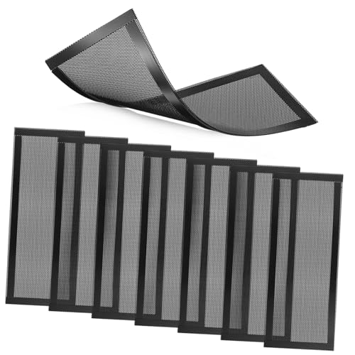 TEHAUX 8 Stück Magnetische Luftventil Abdeckungen PVC Mesh Schutzgitter Flexibel Leicht für Boden Decke mit Integriertem Magnetrahmen Einfache Montage und Effektiver Schutz vor Haare von TEHAUX