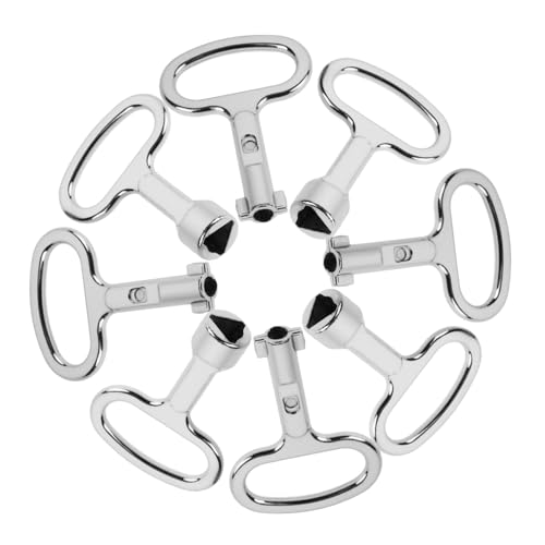 TEHAUX 8 Stück Teiliges Aluminium Dreiecksschlüssel Multifunktional für Elektrokästen Mülltonnen Heizkörper Schaltschränke Langlebig und Einfach zu Bedienen TEHAUX 8 Stück Teiliges Aluminium Dreiecksschlüssel Multifunktional für Elektrokästen Mülltonnen Heizkörper Schaltschränke Langlebig und Einfach zu Bedienen von TEHAUX