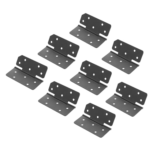 TEHAUX 8 Stück Teiliges Klappbare Metallscharniere für Möbel Rostfrei mit Automatischer Arretierung für Faltbare Tische und Aufbewahrung Einfache Montage Modernes Dunkles Design TEHAUX 8 Stück Teiliges Klappbare Metallscharniere für Möbel Rostfrei mit Automatischer Arretierung für Faltbare Tische und Aufbewahrung Einfache Montage Modernes Dunkles Design von TEHAUX