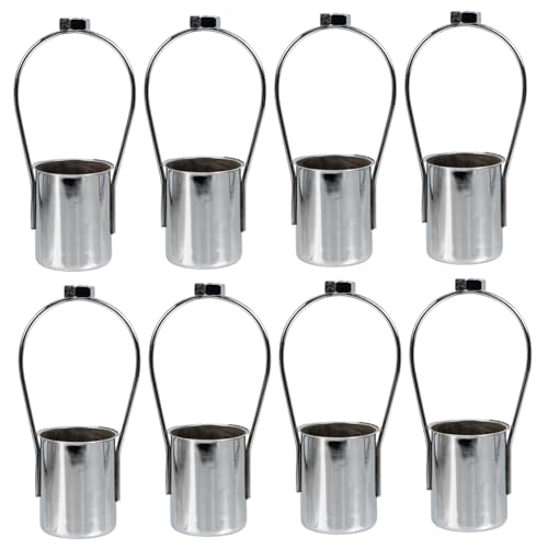 TEHAUX 8 Stück Teiliges Lampenfassung aus Robustem Eisen für DIY Lampenschirme Vielseitig Einsetzbar für Wand Decken und Retroleuchten Kompakt und Langlebig für Schlafzimmer und von TEHAUX