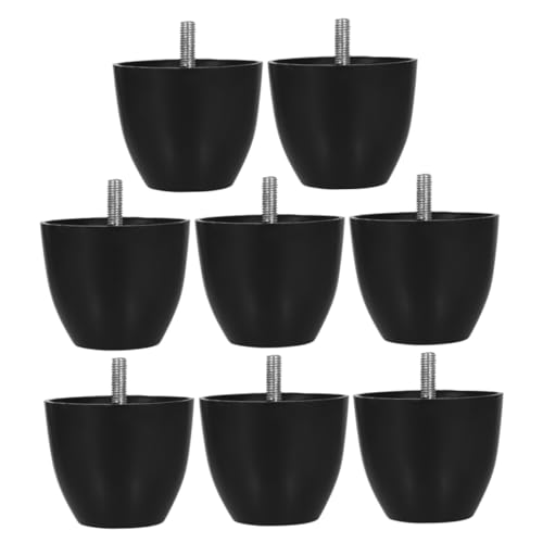 TEHAUX 8 Stück Teiliges Verstellbare Kunststoff Möbelgleiter Möbelbeine Ersatzfüße Rund Geräuscharm Kratzfest Robust für Stühle Sofas Schränke Einfache Montage von TEHAUX