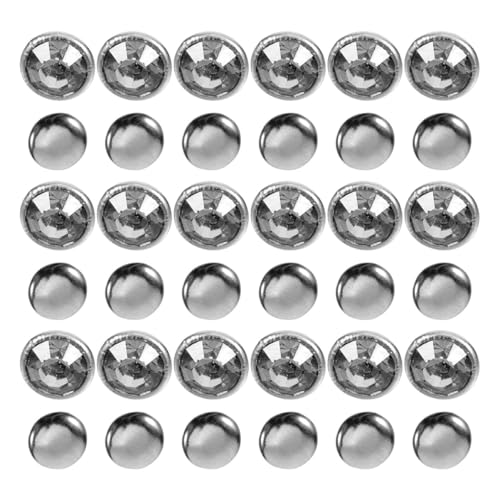 TEHAUX 80 Stück Kristall Nieten für DIY Basteln Funkelnde Strassnieten zum Verzieren von Schuhen Taschen Hüten und Kleidern Silberfarbene Schmucknieten für Modeaccessoires TEHAUX 80 Stück Kristall Nieten für DIY Basteln Funkelnde Strassnieten zum Verzieren von Schuhen Taschen Hüten und Kleidern Silberfarbene Schmucknieten für Modeaccessoires von TEHAUX