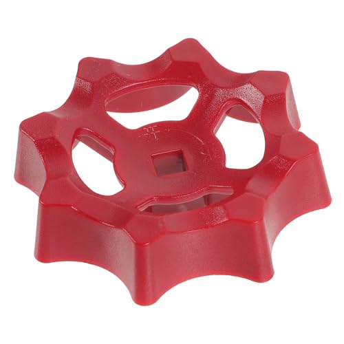 TEHAUX Abs Ventilgriff Rot Gate Handle Ersatzgriff mit Rutschfestem Handrad für Wasser Gasventile Vielseitig Einsetzbar Einfach zu Montieren Geeignet für Haushalte und Industrie von TEHAUX