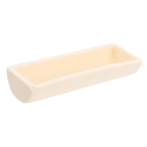 TEHAUX Alumina Schmelztiegel Halbkreis Boden Labor Evaporationsboot für Nichtmetallproben Langlebig und Hitzebeständig von TEHAUX