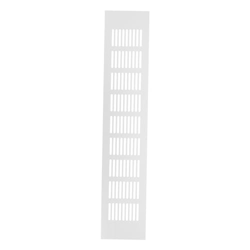 TEHAUX Aluminium Lüftungsgitter Rechteckig für Schuhschrank Belüftungsabdeckung Langlebiger Legierung Glatte Oberfläche Modernes Design für Schränke und Garderoben von TEHAUX