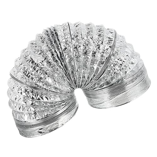TEHAUX Aluminiumfolie Flexibler Abluftschlauch für Dunstabzugshaube Doppelwandiger Schlauch Langlebig und Flexibel für Küche und Trockner TEHAUX Aluminiumfolie Flexibler Abluftschlauch für Dunstabzugshaube Doppelwandiger Schlauch Langlebig und Flexibel für Küche und Trockner von TEHAUX