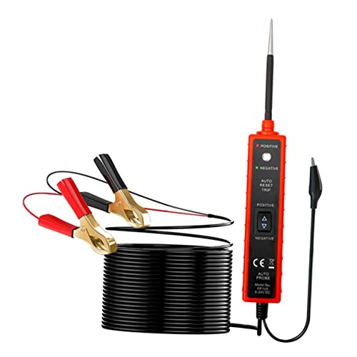TEHAUX Automobile Stromkreisprüfer mit Krokodilklemmen Hochsensibler Elektrischer Tester zur Schnellen Diagnose von Kfz Systemen Kabel Präzise Polarity TEHAUX Automobile Stromkreisprüfer mit Krokodilklemmen Hochsensibler Elektrischer Tester zur Schnellen Diagnose von Kfz Systemen Kabel Präzise Polarity von TEHAUX