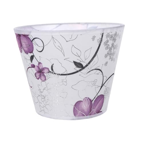 TEHAUX Blumiger Stoff lampenschirm Eleganter Lampenschirm mit Blumenmuster Passend für Tischlampe Stehlampe Nachttischlampe und Pendelleuchte Dekorativ für Wohnzimmer und Schlafzimmer von TEHAUX
