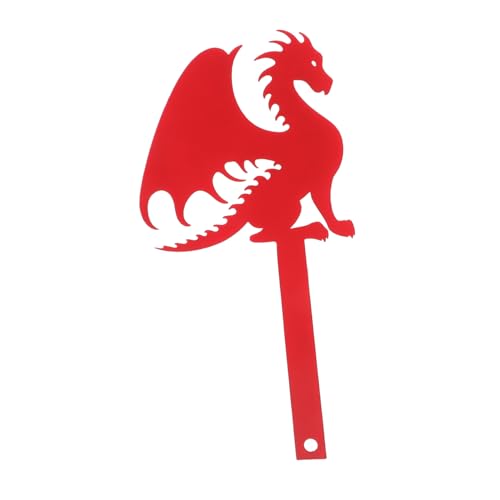 TEHAUX Briefkastenaufsatz Mailbox -Reparatur -Kit Briefkasten-Schild -Flagge Briefkastenfahne aus Mailbox-Flag -Ersatz Briefkastendekoration aus Eisen rot von TEHAUX