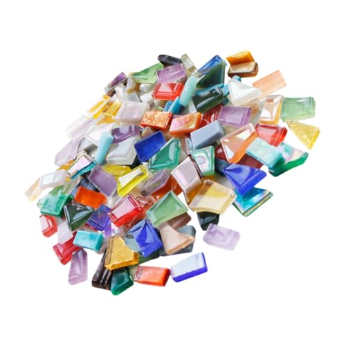 TEHAUX Bunte Glassplitter Mosaiksteine DIY Fliesenstücke Kreative Unregelmäßige Glasfragmente für Bastelarbeiten Wanddeko Schmuckgestaltung TEHAUX Bunte Glassplitter Mosaiksteine DIY Fliesenstücke Kreative Unregelmäßige Glasfragmente für Bastelarbeiten Wanddeko Schmuckgestaltung von TEHAUX