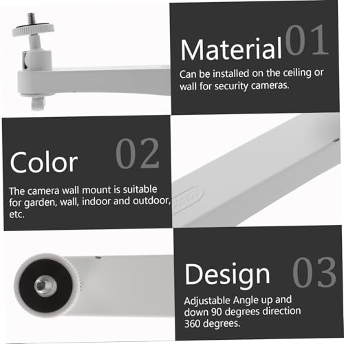 TEHAUX CCTV Halterung Aluminiumlegierung Wandmontage Wetterfeste Halterung mit Schwenkbarem Gelenk Verstellbar für Indoor Outdoor Überwachungssysteme TEHAUX CCTV Halterung Aluminiumlegierung Wandmontage Wetterfeste Halterung mit Schwenkbarem Gelenk Verstellbar für Indoor Outdoor Überwachungssysteme von TEHAUX
