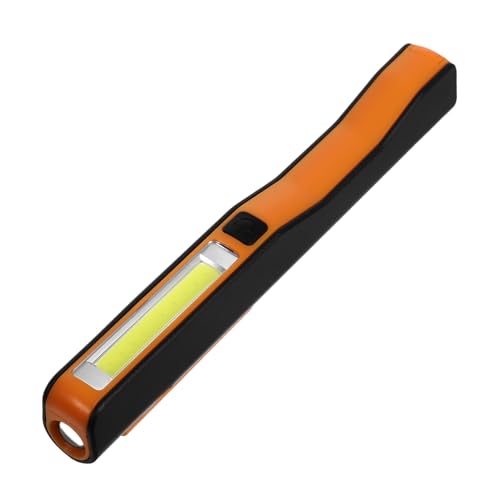 TEHAUX Cob LED Arbeitsleuchte Stiftgröße mit Drehbarem Magnetstreifen USB Aufladbar Vielseitig für Camping Werkstatt Notfall Reparatur Haushalt Orange TEHAUX Cob LED Arbeitsleuchte Stiftgröße mit Drehbarem Magnetstreifen USB Aufladbar Vielseitig für Camping Werkstatt Notfall Reparatur Haushalt Orange von TEHAUX