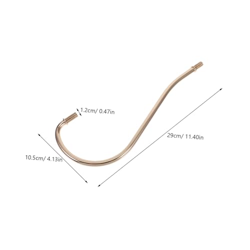 TEHAUX Curved Tischlampe Lampenstab aus Robustem Eisen Ersatzteil für Nachttischlampe und Schreibtischlampe Eleganter Lampenstab mit Französischem Gold Finish Einfach zu Montieren und von TEHAUX