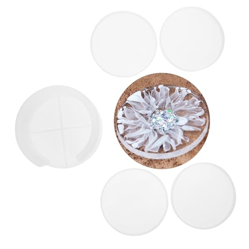 TEHAUX DIY Silikonform für Runde Epoxidharz untersetzer mit Cup Mat Aufbewahrungsbox Langlebige Gießform mit Glatter Oberfläche für Kreative Kaffeetassen Weingläser Teebecher Praktisches TEHAUX DIY Silikonform für Runde Epoxidharz untersetzer mit Cup Mat Aufbewahrungsbox Langlebige Gießform mit Glatter Oberfläche für Kreative Kaffeetassen Weingläser Teebecher Praktisches von TEHAUX