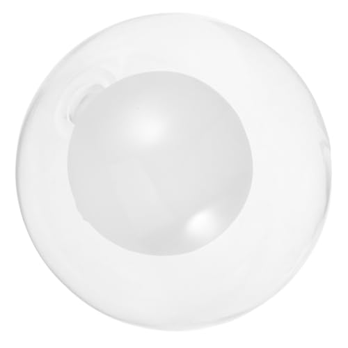 TEHAUX Dekorativer Glasschirm für Pendelleuchten Doppelschichtiger Lampenschirm mit Sockel Durchmesser für Wohnzimmer und Schlafzimmer von TEHAUX