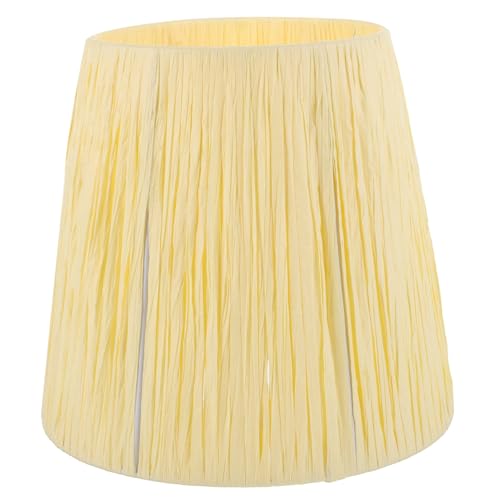 TEHAUX Dekorativer Papier Lampenschirm für Tischlampe Ersatz Lampenschirm aus Papier und Metall Langlebig Installieren Geeignet für Wohnzimmer und Schlafzimmer Weiches Licht Schützend für von TEHAUX