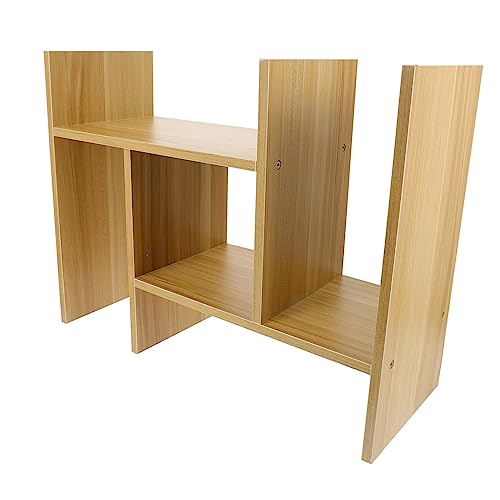 TEHAUX Desktop Aufbewahrung Für Bürobedarf Verstellbares Bücherregal Mit Elegantem Design Für Schreibtisch Und Schlafzimmer Platzsparend Und Leicht Zu Reinigen von TEHAUX