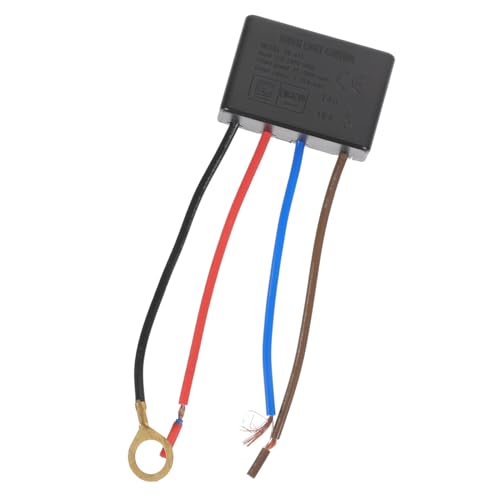 TEHAUX Dimmschalter berühren Lampe LED schwach drinnen einstellbar Touch-Lichtsteuerung dimmbarer Schalter LED -Lichtschalter Lichtschalter Tischlicht Abs Schwarz von TEHAUX
