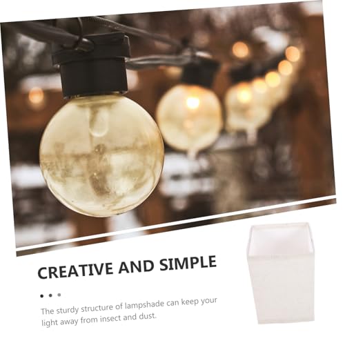 TEHAUX Eckiger Stofflampenschirm Abnehmbar Metall textil Material Ersatzschirm für Tisch Stehlampe Lichtstreuend Einfache Montage Geeignet für Wohnzimmer und Büro von TEHAUX