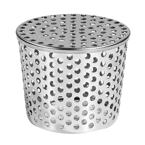 TEHAUX Edelstahl Bodenablauf Schutzgitter Rund für Dachrinnen Fallrohre Robustes Rostfreies Filter Sieb Wetterfester Balkon Strainer Anti verstopfungs Abdeckung für Outdoor Entwässerung von TEHAUX