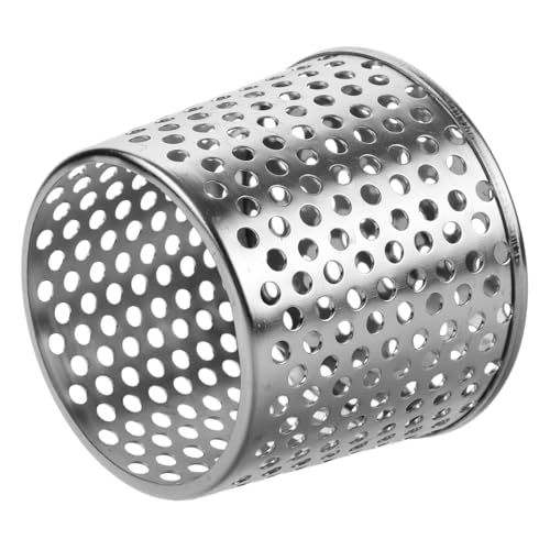 TEHAUX Edelstahl Bodenablauffilter mit Seitlichem Rostfrei Langlebig Mäuseschutz Dachrinnenfilter Installieren Schnelle Wasserableitung für Rohre von TEHAUX