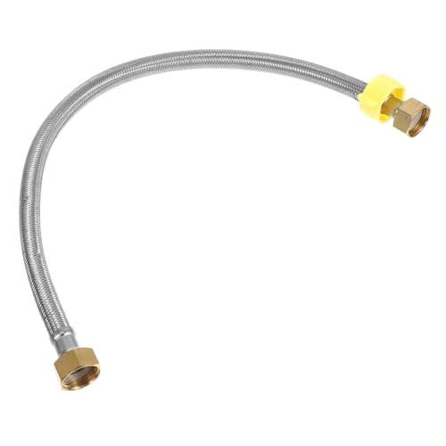 TEHAUX Edelstahl Flexschlauch Braided Wasserschlauch Eckventil Anschluss für Heiß Kalt Wasserhahn Küche Bad Hochdruckfest Langlebig TEHAUX Edelstahl Flexschlauch Braided Wasserschlauch Eckventil Anschluss für Heiß Kalt Wasserhahn Küche Bad Hochdruckfest Langlebig von TEHAUX