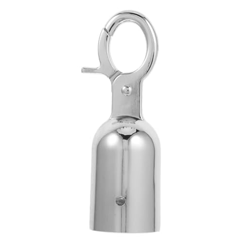 TEHAUX Edelstahl Seilendstopper mit Haken für Absperrseile Einfache Montage Sicherer Halt Geeignet für Absperrpfosten Hotels Messen und Ausstellungen Vielseitiges Barrierezubehör von TEHAUX