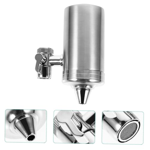 TEHAUX Edelstahl Wasserhahn Filter Robuster Wasserhahnfilter mit Hochleistungs wasserreinigung für Sicheres Trinkwasser Zuhause Langlebiger Wasserfilter für Küchenarmatur Geruchs TEHAUX Edelstahl Wasserhahn Filter Robuster Wasserhahnfilter mit Hochleistungs wasserreinigung für Sicheres Trinkwasser Zuhause Langlebiger Wasserfilter für Küchenarmatur Geruchs von TEHAUX