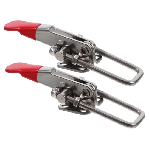 TEHAUX Einstellbarer Edelstahl Spannverschluss Robust Klemme Schneller Türriegel Für Boxen Schränke Industrielle Ausrüstung Metall Hebelverschluss von TEHAUX