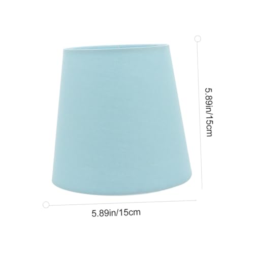 TEHAUX Eisblauer Stoff lampenschirm aus Hochwertigem Material Staubdicht Lichtstreuend Einfache Montage Dekorative Beleuchtung für Steh Wandlampen im Wohn Schlafzimmer TEHAUX Eisblauer Stoff lampenschirm aus Hochwertigem Material Staubdicht Lichtstreuend Einfache Montage Dekorative Beleuchtung für Steh Wandlampen im Wohn Schlafzimmer von TEHAUX