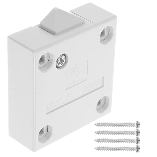 TEHAUX Elektrischer Türschalter für Schrankbeleuchtung Selbstschließend für Küchen und Kleiderschränke Hochwertigem Installieren Langlebig und von TEHAUX