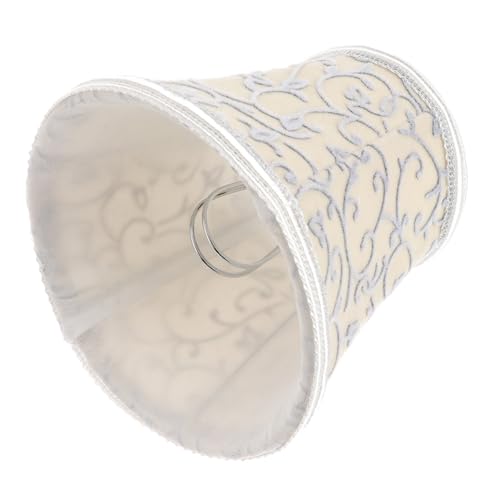 TEHAUX Europäischer Stoff lampenschirm für Tisch Wandlampen Dekorative Lampenabdeckung Langlebiger Stoffschirm für Kerzenleuchter Diffuse Lichtstreuung Passend für Verschiedene von TEHAUX