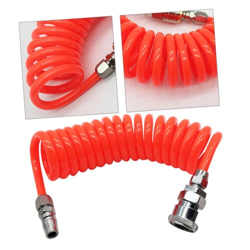 TEHAUX Flexibler Selbstaufrollender PU Druckluftschlauch Kompressor Schlauch für Luftwerkzeuge Leicht Abriebfest Geeignet für Luft Wasser Korrosive Öle TEHAUX Flexibler Selbstaufrollender PU Druckluftschlauch Kompressor Schlauch für Luftwerkzeuge Leicht Abriebfest Geeignet für Luft Wasser Korrosive Öle von TEHAUX