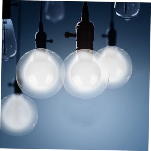 TEHAUX Glas Lampenschirm Doppel Sockel Ersatz Lampenglas für Deckenlampen Hängelampen Modern Einfach Schlicht Transparent Kugel Form von TEHAUX