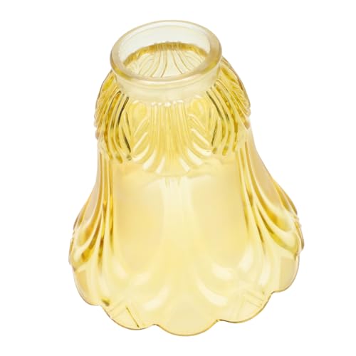 TEHAUX Glas Lampenschirm Ersatzglas Deckenleuchte Lichtabdeckung Zubehör Einfache Montage Warmes Licht Vielseitig für Schlafzimmer Wohnzimmer Robustes Glas Modernes Nordisches Design von TEHAUX