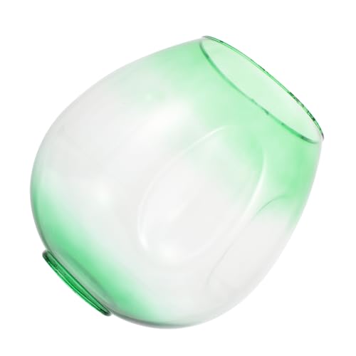 TEHAUX Glas Lampenschirm Mittelloch Grüner Farbverlauf Nordic Modern Molekül Lampenschirm Ersatz Lampenabdeckung Wohnzimmer Schlafzimmer Beleuchtung Zubehör Hauswarming von TEHAUX
