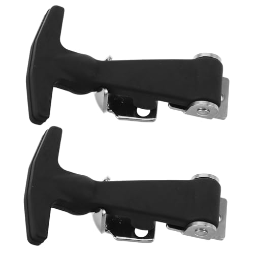 TEHAUX Griff Haubenverschluss Gummi Latch mit Edelstahl Elastisch Schalldämpfend für Werkzeugkisten Kühlboxen Motorhauben und Outdoor-ausrüstung Einfache Montage von TEHAUX