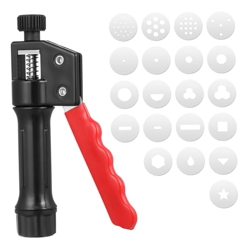 TEHAUX Griffige Tonpistole Werkzeug Form Kuchenspitzen Fondant Töpferei Verstellbar Dekorieren Backen Schokoladendekoration Handgehaltener Tonextruder Extruder Für Ton TEHAUX Griffige Tonpistole Werkzeug Form Kuchenspitzen Fondant Töpferei Verstellbar Dekorieren Backen Schokoladendekoration Handgehaltener Tonextruder Extruder Für Ton von TEHAUX