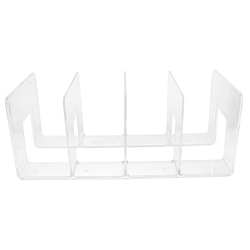 TEHAUX Acryl Buchstütze Multifunktionale Buchhalter Transparente Buchorganisation Acryl Buchstützen für Schreibtisch für Büro und Zuhause von TEHAUX