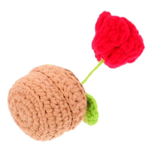 TEHAUX Häkelblumen Mini Bonsai Handgefertigte Topfpflanze Kunstblume Dekoration Büro Tischdeko Kompakte Realistische Details Frische Farben DIY Handarbeit von TEHAUX