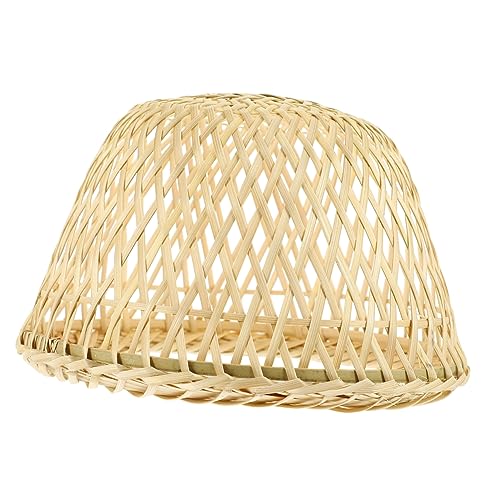 TEHAUX Handgefertigter Lampenschirm Vintage Gewebter Lampenbezug für Deckenlampen für Gemütliche Beleuchtungseffekte im Innenbereich als zur Einweihung für Freunde Installieren und von TEHAUX