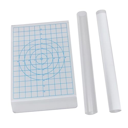 TEHAUX Handgemachtes Teiliges Polymer Clay Werkzeug mit U Förmigem Acryl Formbrett und Transparenten Acryl Tonrollern Robustes Modellier für DIY und Fondantgestaltung von TEHAUX