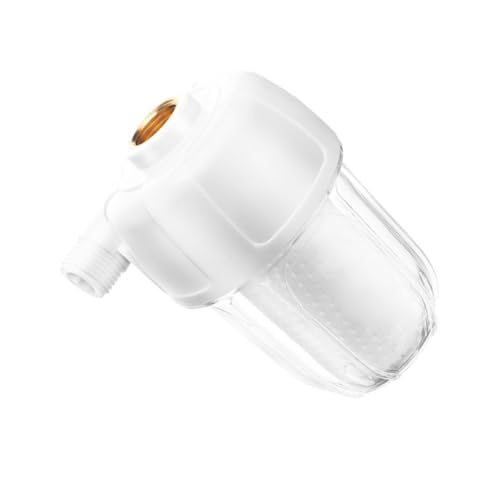 TEHAUX Haushalts Wasserfilter für Warmwasserbereiter Vorfilter mit Baumwollfiltration Abs Gehäuse Transparenter Filtereinsatz Einfache Installation für Sauberes Leitungswasser von TEHAUX