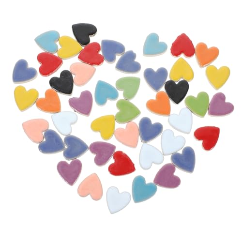 TEHAUX Herzförmige Keramik mosaiksteine Bunte DIY Bastelsteine Für Heimdekoration Badezimmer Küche Handgemachte Kunstprojekte Erwachsene TEHAUX Herzförmige Keramik mosaiksteine Bunte DIY Bastelsteine Für Heimdekoration Badezimmer Küche Handgemachte Kunstprojekte Erwachsene von TEHAUX