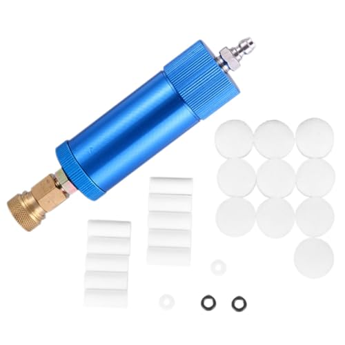 TEHAUX Hochdruck Handpumpe mit Öl wasser abscheider Doppel filterdesign Schnelle Luftkompressor inflation mit Ersatzfilterkernen für Effektive Öl wasser trennung von TEHAUX